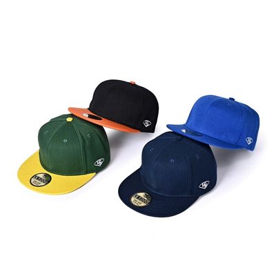 قبعات غوراس Snapback مطرزة مخصصة 100٪ أكريليك 56 سم 58 سم