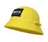 ODM مضحك عادي أو رقعة بوليستر دلو صياد قبعة أطفال قبعات دلو صفراء
