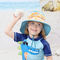 قابل للتعديل الرقبة رفرف قبعات دلو للأطفال 46 سم حماية للأشعة فوق البنفسجية OEM ODM
