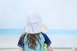 السباحة فارغة الأطفال رفرف قبعة قطنية شاطئ الأشعة فوق البنفسجية الصيف الاطفال تلعب القبعات Upf 50+