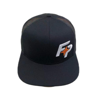 6 لوحة ذات قمة مسطحة قابلة للتعديل الشبكة قبعة شاحنة مع إغلاق snapback
