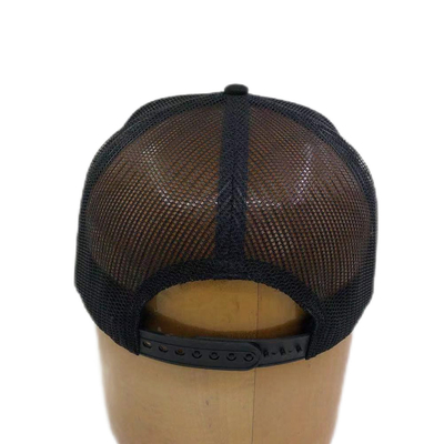 6 لوحة ذات قمة مسطحة قابلة للتعديل الشبكة قبعة شاحنة مع إغلاق snapback
