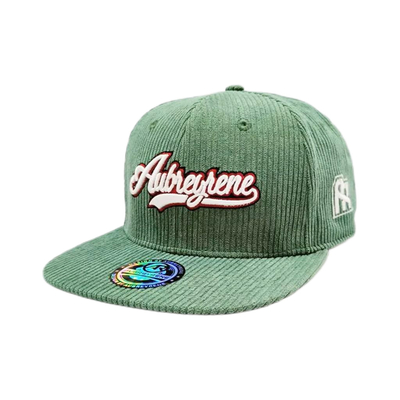 قبعة يونيسيكس ذات 6 لوحات من النوع Snapback Corduroy Flat Peak Mid Profile