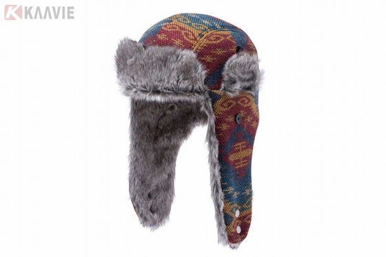 ODM الروسية الصياد الشتاء القبعات متعددة الوظائف مع اللوحات الأذن للجنسين الشتاء القبعات