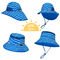 مقاومة للأشعة فوق البنفسجية 50+ UPF قبعات شمسية للأطفال ذات حافة واسعة مع رفرف للرقبة 43 سم 55 سم
