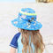 الرقبة رفرف upf50 + قبعة أطفال واسعة حافة القبعات 43 سم 100٪ قطن