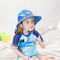 SGS الرقبة رفرف قبعات دلو الأطفال واسعة حافة للشاطئ الصيف