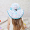 قبعة دلو حماية من الأشعة فوق البنفسجية في الصيف بحافة مستديرة 100٪ بوليستر 46 سم للأطفال
