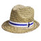 OEM العشب الطبيعي القش قبعات الشمس 56 سم قبعة حرس الإنقاذ النسائية من القش