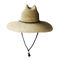 ODM Surf Beach Straw Sun Hats Natural جوفاء العشب للرجل والمرأة