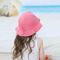 طفل أطفال واسعة حافة يلعبون قبعة مع الرقبة رفرف حزام الذقن قبعة الشمس